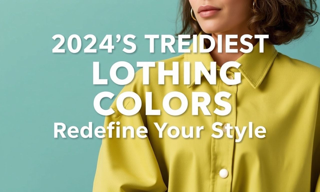 2024'ün En Trend Giysi Renkleri: Stilinizi Yeniden Tanımla