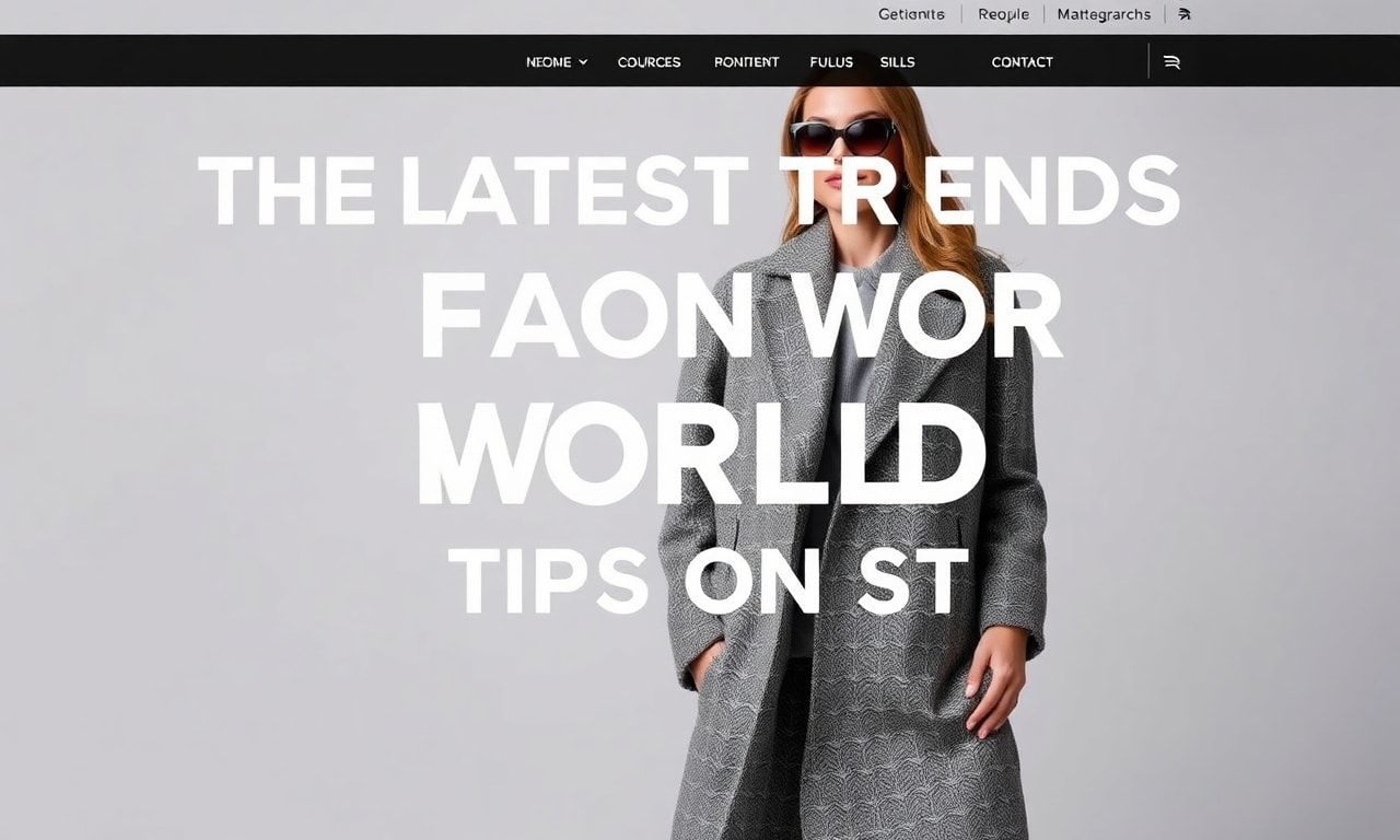 Moda Dünyasının En Güncel Trendleri ve Stille İlgili İpuçları