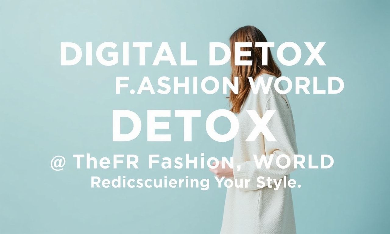 Moda Dünyasında Dijital Detoks: Stres Azaltma ve Stilinizi Yeniden Keşfetme
