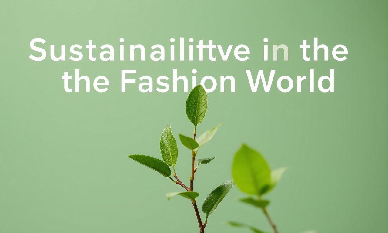 Moda Dünyasında Sürdürülebilirlik: Stilde Yeşil Yaşam