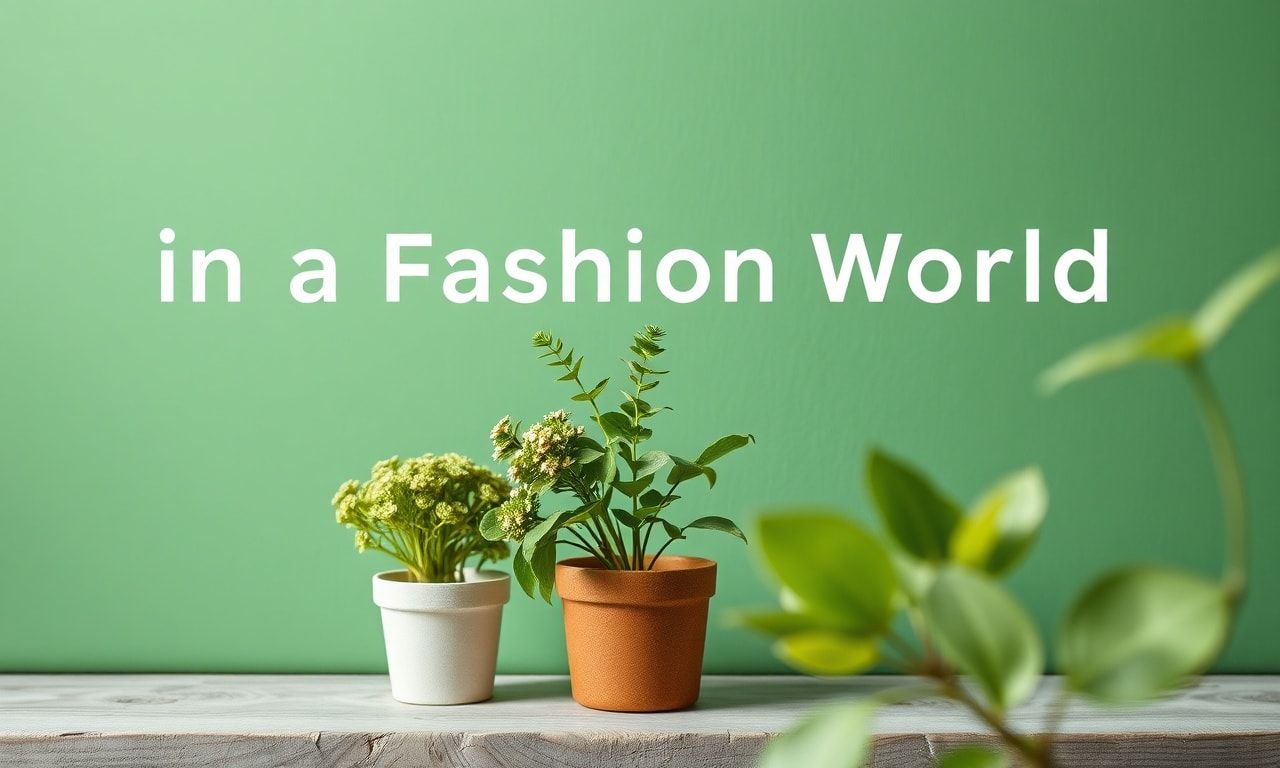 Moda Dünyasında Sürdürülebilirlik: Yeşil Yaşam Tarzı