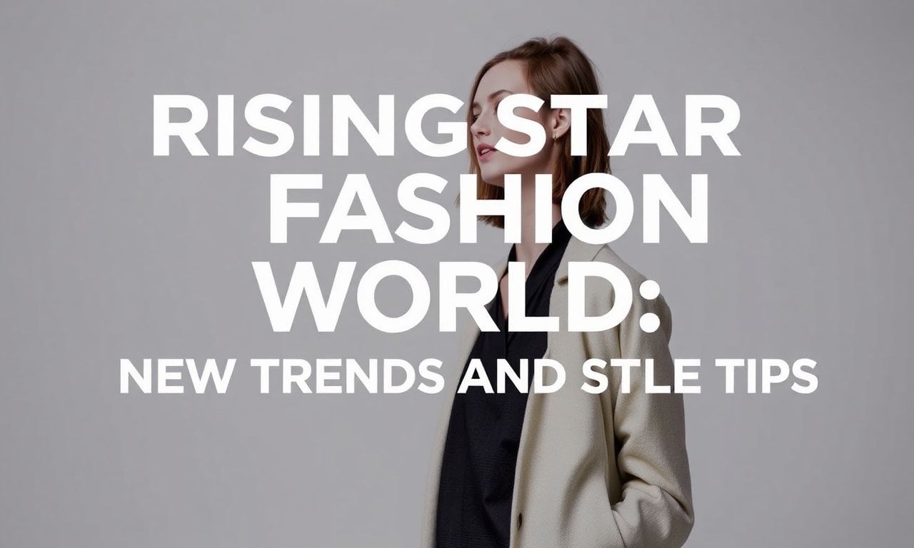 Moda Dünyasında Yükselen Yıldızlar: Yeni Trendler ve Stil İpuçları